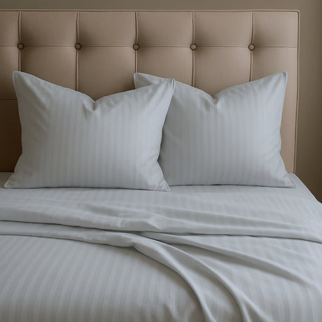 Juego de Sábanas Polialgodon Gris Claro Para Cama Semidoble 120 X 190 Cm Antiácaros y Antiarrugas - SABANAS | Bylmo