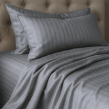 Juego de Sábanas Polialgodon Gris Oscuro Para Cama Semidoble 120 X 190 Cm Antiácaros y Antiarrugas - SABANAS | Bylmo