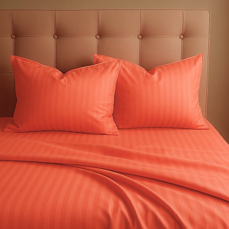 Juego de Sábanas Polialgodon Coral Para Cama Semidoble 120 X 190 Cm Antiácaros y Antiarrugas - SABANAS | Bylmo