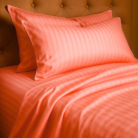 Juego de Sábanas Polialgodon Coral Para Cama Semidoble 120 X 190 Cm Antiácaros y Antiarrugas - SABANAS | Bylmo
