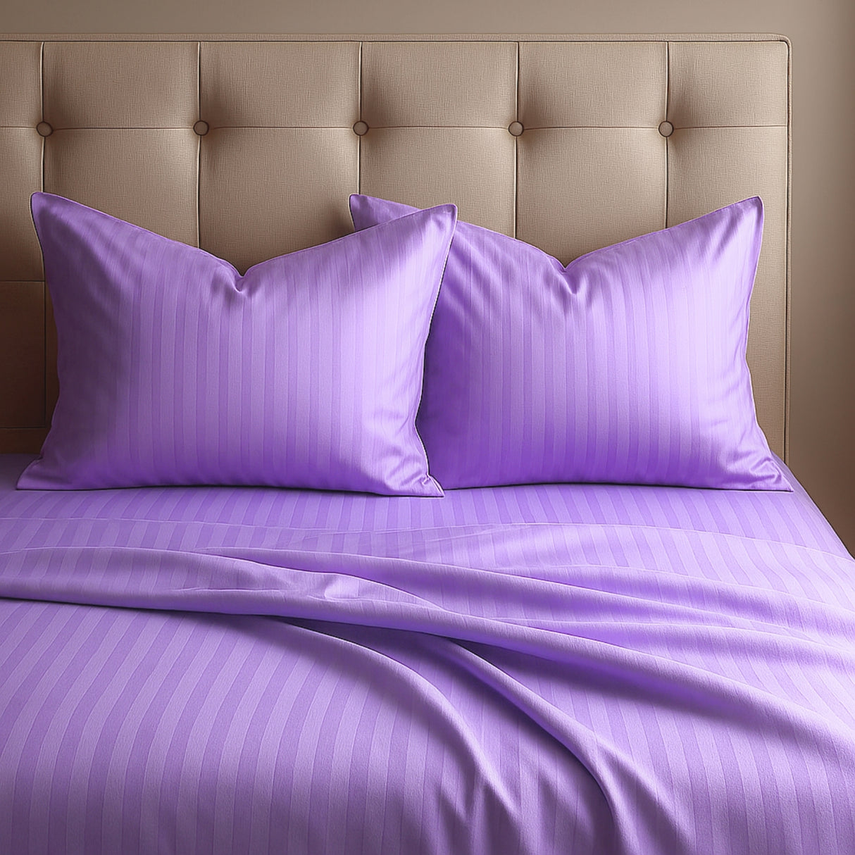 Juego de Sábanas Polialgodon Lila Para Cama King 200 X 200 Cm Antiácaros y Antiarrugas - SABANAS | Bylmo