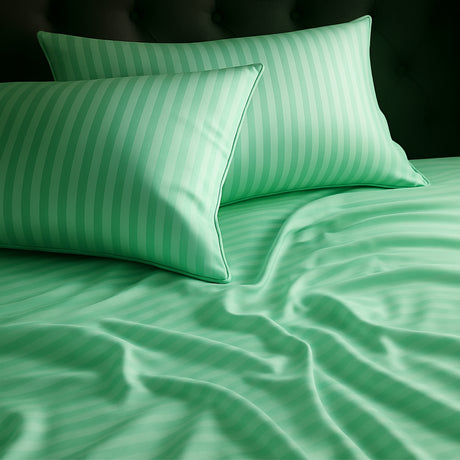 Juego de Sábanas Polialgodon Verde Menta Para Cama King 200 X 200 Cm Antiácaros y Antiarrugas - SABANAS | Bylmo