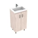 Kit Mueble con Lavamanos Basico Soder Mali 48x86cm Individual con Lavamanos de Sobreponer - MUEBLES PARA LAVAMANOS | Bylmo
