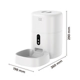 Comedero Kalley Smart K - DIM Blanco 20.7x36.8cm Para Perros y Gatos con Contenedor de 3 Litros - COMEDEROS PARA MASCOTAS | Bylmo