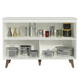 Mueble Inferior de Cocina Reims Blanco 120x83cm con Mesón de Madera Aglomerada Mdp y sin Estufa - MUEBLES INFERIORES DE COCINA | Bylmo
