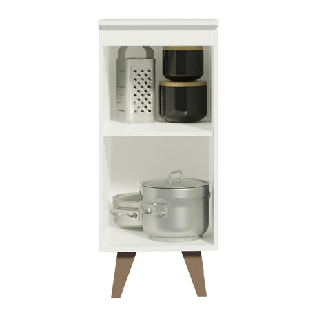 Mueble Inferior de Cocina Reims Blanco 35x83cm con Mesón de Madera Aglomerada Mdp y sin Estufa - MUEBLES INFERIORES DE COCINA | Bylmo