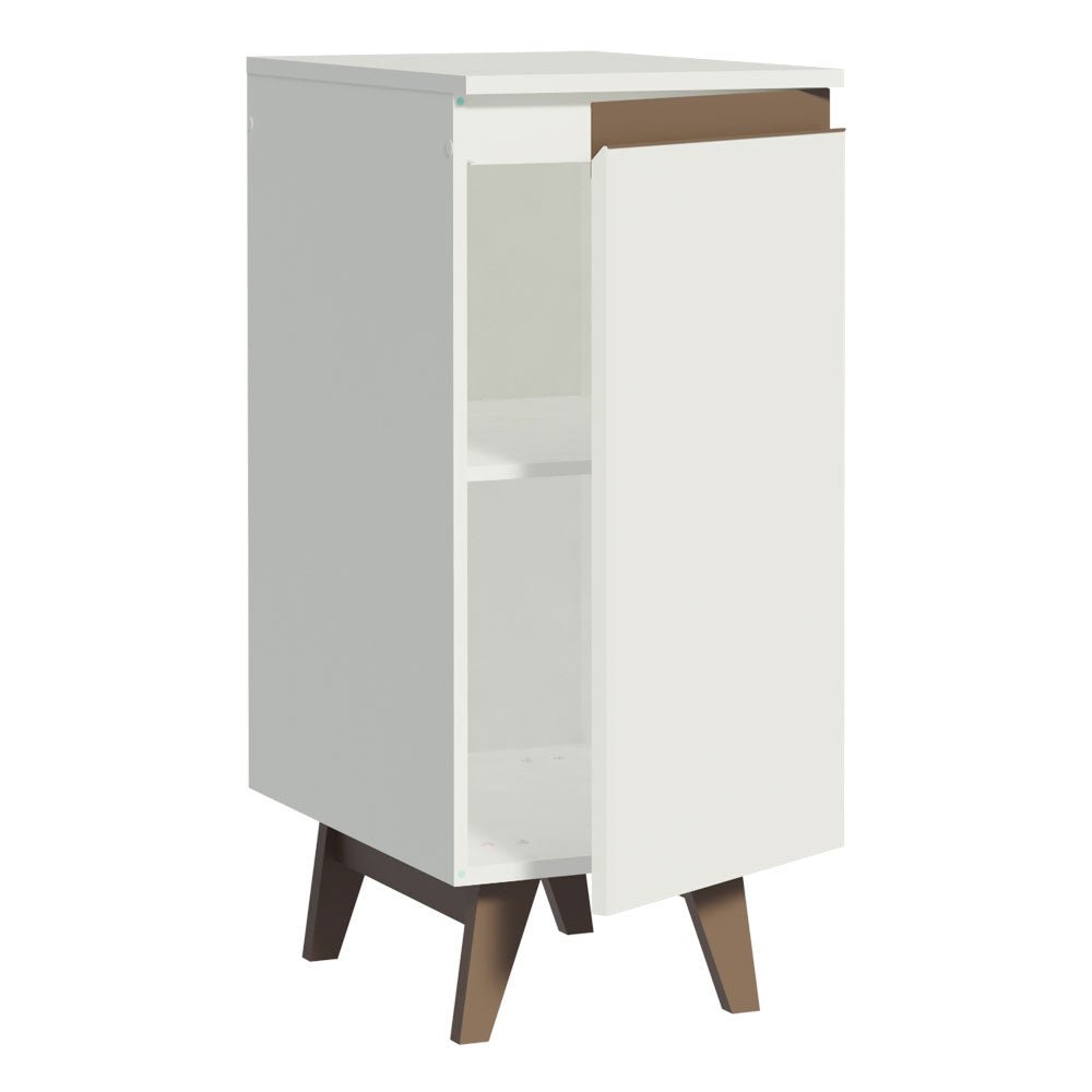 Mueble Inferior de Cocina Reims Blanco 35x83cm con Mesón de Madera Aglomerada Mdp y sin Estufa - MUEBLES INFERIORES DE COCINA | Bylmo