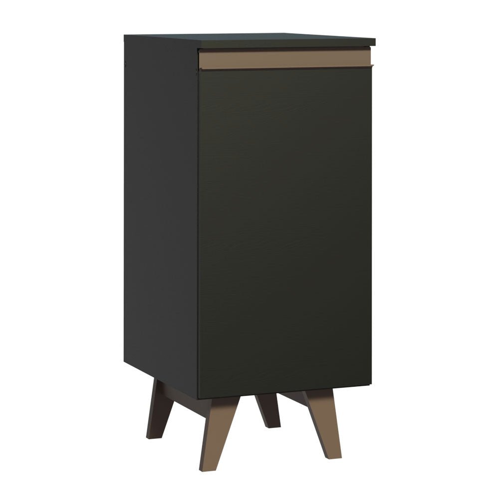 Mueble Inferior de Cocina Reims Negro 35x83cm con Mesón de Madera Aglomerada Mdp y sin Estufa - MUEBLES INFERIORES DE COCINA | Bylmo
