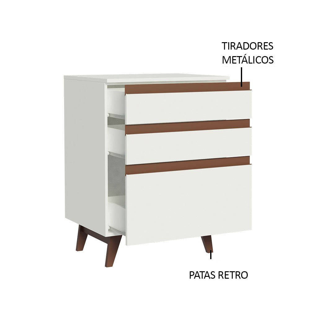 Mueble Inferior de Cocina Reims Blanco 60x83cm con Mesón de Madera Aglomerada Mdp y sin Estufa - MUEBLES INFERIORES DE COCINA | Bylmo