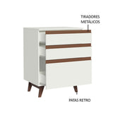 Mueble Inferior de Cocina Reims Blanco 60x83cm con Mesón de Madera Aglomerada Mdp y sin Estufa - MUEBLES INFERIORES DE COCINA | Bylmo