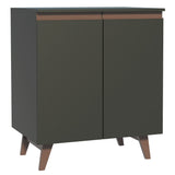 Mueble Inferior de Cocina Reims Negro 70x83cm con Mesón de Madera Aglomerada Mdp y sin Estufa - MUEBLES INFERIORES DE COCINA | Bylmo