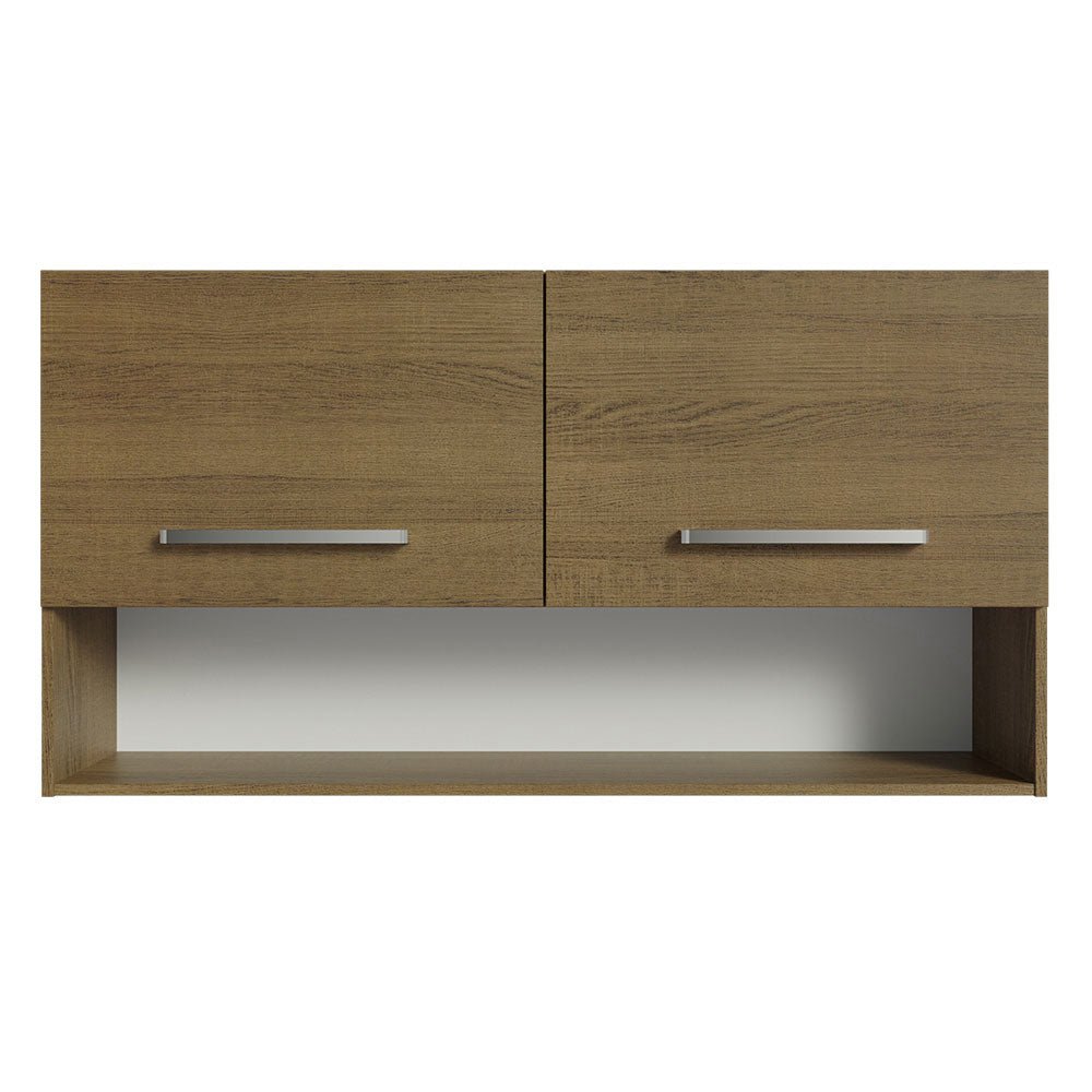 Mueble Superior de Cocina Emily Marron 105x55cm con Dos Entrepaños y con Dos Puertas - MUEBLES SUPERIORES DE COCINA | Bylmo
