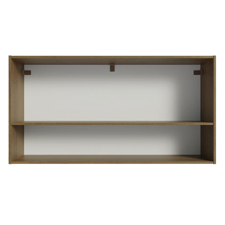 Mueble Superior de Cocina Emily Marron y Negro 105x55cm con Dos Entrepaños y con Dos Puertas - MUEBLES SUPERIORES DE COCINA | Bylmo