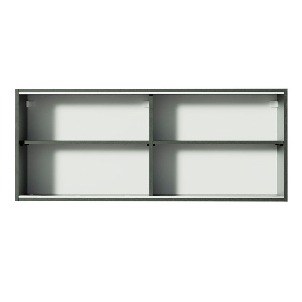 Mueble Superior de Cocina Reims Negro 120x50cm con Cuatro Entrepaños y con Dos Puertas - MUEBLES SUPERIORES DE COCINA | Bylmo