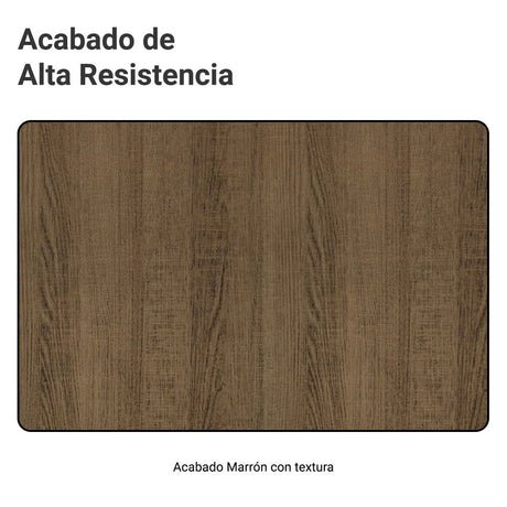 Mueble Superior de Cocina Glamy Marron 120x66cm con Cinco Entrepaños y con Dos Puertas - MUEBLES SUPERIORES DE COCINA | Bylmo