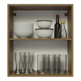 Mueble Superior de Cocina Glamy Marron 60x66cm con Dos Entrepaños y con Una Puerta - MUEBLES SUPERIORES DE COCINA | Bylmo