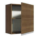 Mueble Superior de Cocina Glamy Marron 60x66cm con Dos Entrepaños y con Una Puerta - MUEBLES SUPERIORES DE COCINA | Bylmo