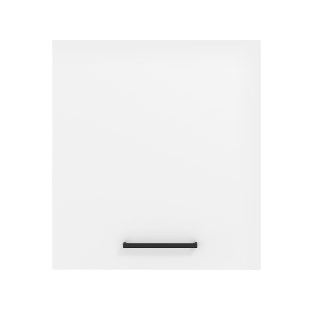 Mueble Superior de Cocina Agata Marron y Blanco 60x66cm con Dos Entrepaños y con Una Puerta - MUEBLES SUPERIORES DE COCINA | Bylmo