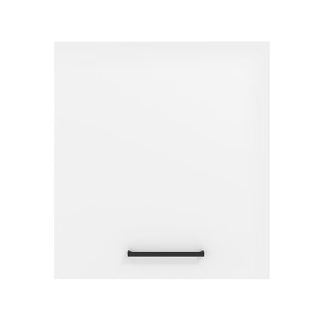 Mueble Superior de Cocina Agata Marron y Blanco 60x66cm con Dos Entrepaños y con Una Puerta - MUEBLES SUPERIORES DE COCINA | Bylmo