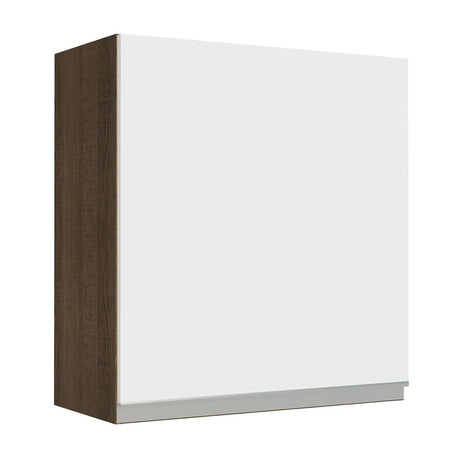 Mueble Superior de Cocina Glamy Marron y Blanco 60x66cm con Dos Entrepaños y con Una Puerta - MUEBLES SUPERIORES DE COCINA | Bylmo