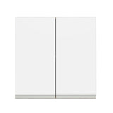 Mueble Superior de Cocina Glamy Marron y Blanco 70x66cm con Dos Entrepaños y con Dos Puertas - MUEBLES SUPERIORES DE COCINA | Bylmo