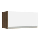 Mueble Superior de Cocina Glamy Marron y Blanco 70x33cm con Un Entrepaño y con Una Puerta - MUEBLES SUPERIORES DE COCINA | Bylmo