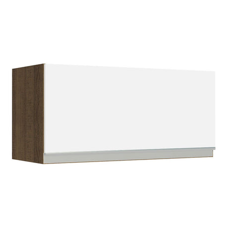 Mueble Superior de Cocina Glamy Marron y Blanco 70x33cm con Un Entrepaño y con Una Puerta - MUEBLES SUPERIORES DE COCINA | Bylmo