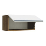 Mueble Superior de Cocina Glamy Marron y Blanco 70x33cm con Un Entrepaño y con Una Puerta - MUEBLES SUPERIORES DE COCINA | Bylmo