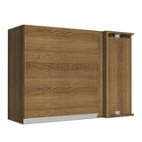 Mueble Superior de Cocina Glamy Marron 94x66cm con Dos Entrepaños y con Una Puerta - MUEBLES SUPERIORES DE COCINA | Bylmo