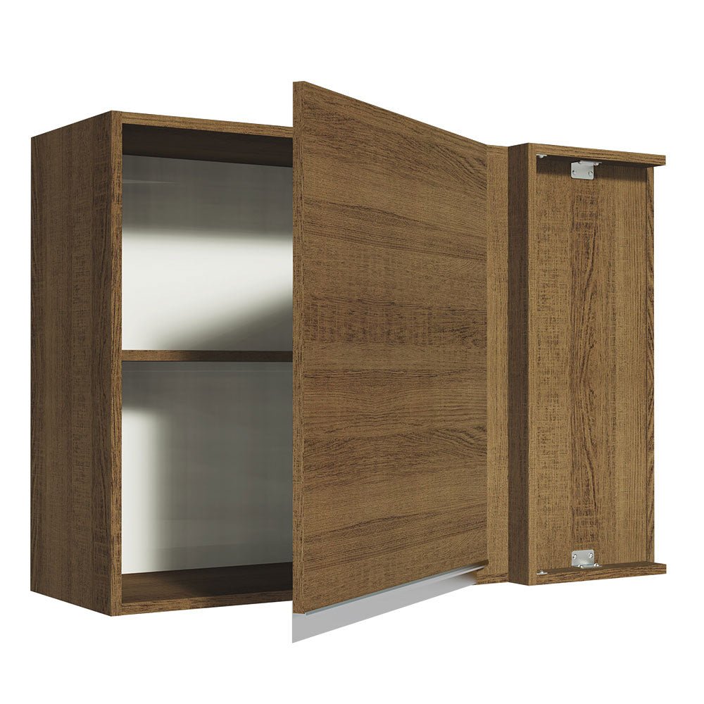 Mueble Superior de Cocina Glamy Marron 94x66cm con Dos Entrepaños y con Una Puerta - MUEBLES SUPERIORES DE COCINA | Bylmo