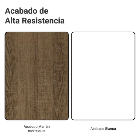 Cocina Integral Esquinero Modular Glamy Marron y Blanco 329x225cm sin Mesón sin Estufa con Tres Cajones y con Diecisiete Entrepaños - COCINAS | Bylmo