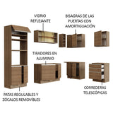 Cocina Integral Esquinero Modular Glamy Marron 399x225cm sin Mesón sin Estufa con Tres Cajones y con Veintitrés Entrepaños - COCINAS | Bylmo