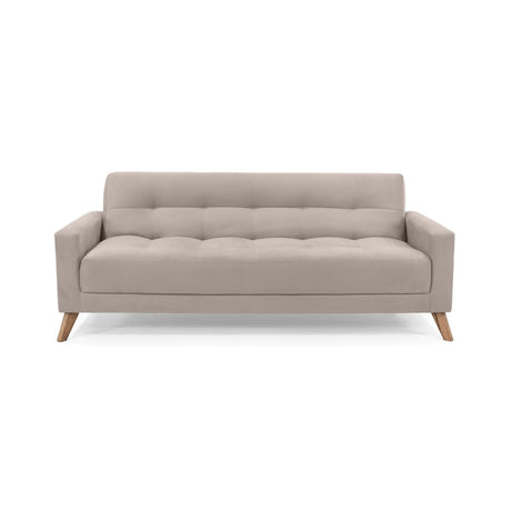 Sofá Cama Sahara Taupe 206x82cm De Tres Puestos Reclinable y con Apoya Brazos - SOFAS Y POLTRONAS | Bylmo