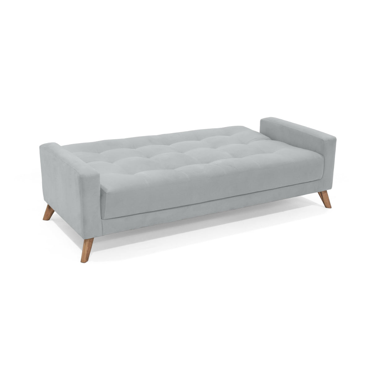 Sofá Cama Sahara Plata 206x82cm De Tres Puestos Reclinable y con Apoya Brazos - SOFAS Y POLTRONAS | Bylmo
