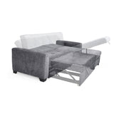 Sofá en L Atlas Gris 220x92cm De Tres Puestos Reclinable con Almacenamiento Izquierdo y con Apoya Brazos
