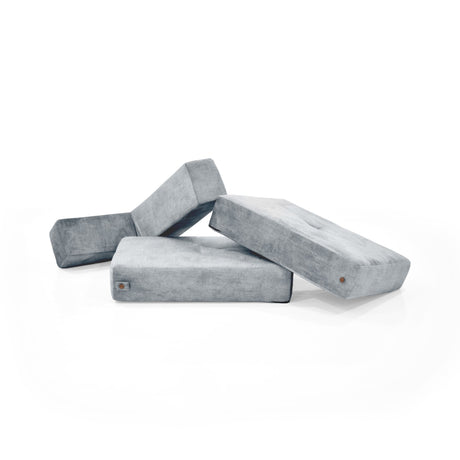 Poltrona Nablus Plata 96x68cm De Un Puesto y con Apoya Brazos - SOFAS Y POLTRONAS | Bylmo