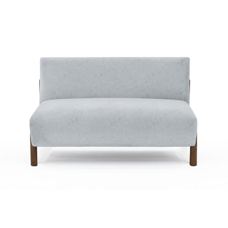 Sofá Dubi Plata 123x73cm De Dos Puestos y sin Apoya Brazos - SOFAS Y POLTRONAS | Bylmo