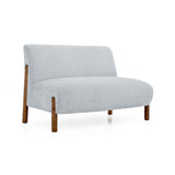 Sofá Dubi Plata 123x73cm De Dos Puestos y sin Apoya Brazos - SOFAS Y POLTRONAS | Bylmo