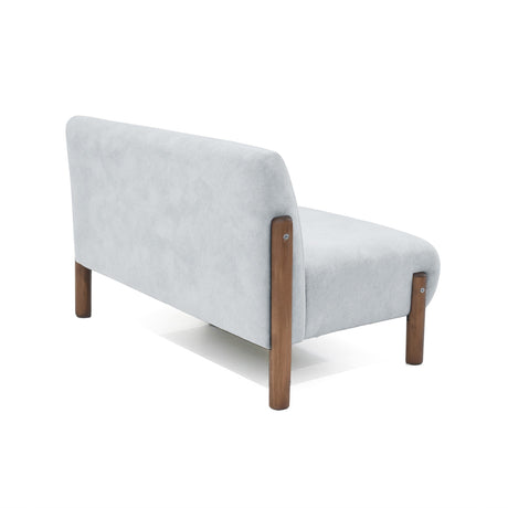 Sofá Dubi Plata 123x73cm De Dos Puestos y sin Apoya Brazos - SOFAS Y POLTRONAS | Bylmo