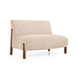 Sofá Dubi Beige 123x73cm De Dos Puestos y sin Apoya Brazos - SOFAS Y POLTRONAS | Bylmo