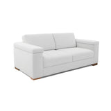 Sofá Montenegro Blanco 207x82cm De Tres Puestos y con Apoya Brazos - SOFAS Y POLTRONAS | Bylmo