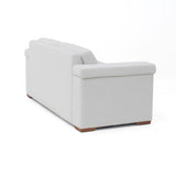 Sofá Montenegro Blanco 207x82cm De Tres Puestos y con Apoya Brazos - SOFAS Y POLTRONAS | Bylmo