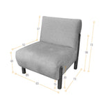 Poltrona Dubi Beige 63x73cm De Un Puesto y sin Apoya Brazos - SOFAS Y POLTRONAS | Bylmo
