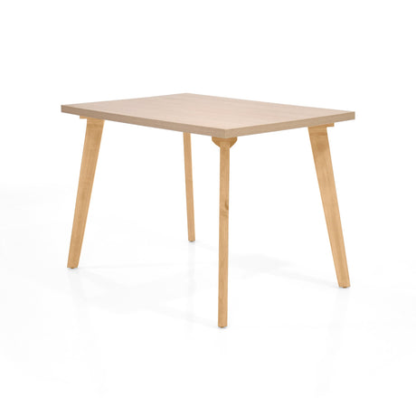 Set Comedor Lugo Matiz Oasis 110x76cm Cuadrado de Cuatro Puestos con Cuatro Sillas Noto Gris - COMEDORES | Bylmo