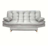 Sofá Cama Magic Plata 180x30cm de Tres Puestos Reclinable Con Tapizado Acolchado y Antifluido - SOFAS Y POLTRONAS | Bylmo