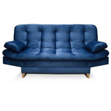 Sofá Cama Magic Petróleo 180x30cm de Tres Puestos Reclinable Con Tapizado Acolchado y Antifluido - SOFAS Y POLTRONAS | Bylmo
