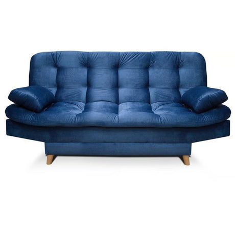 Sofá Cama Magic Petróleo 180x30cm de Tres Puestos Reclinable Con Tapizado Acolchado y Antifluido - SOFAS Y POLTRONAS | Bylmo