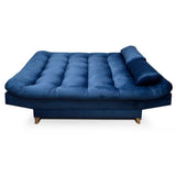 Sofá Cama Magic Petróleo 180x30cm de Tres Puestos Reclinable Con Tapizado Acolchado y Antifluido - SOFAS Y POLTRONAS | Bylmo