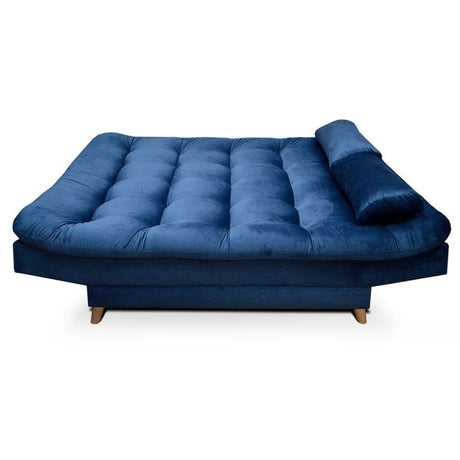Sofá Cama Magic Petróleo 180x30cm de Tres Puestos Reclinable Con Tapizado Acolchado y Antifluido - SOFAS Y POLTRONAS | Bylmo