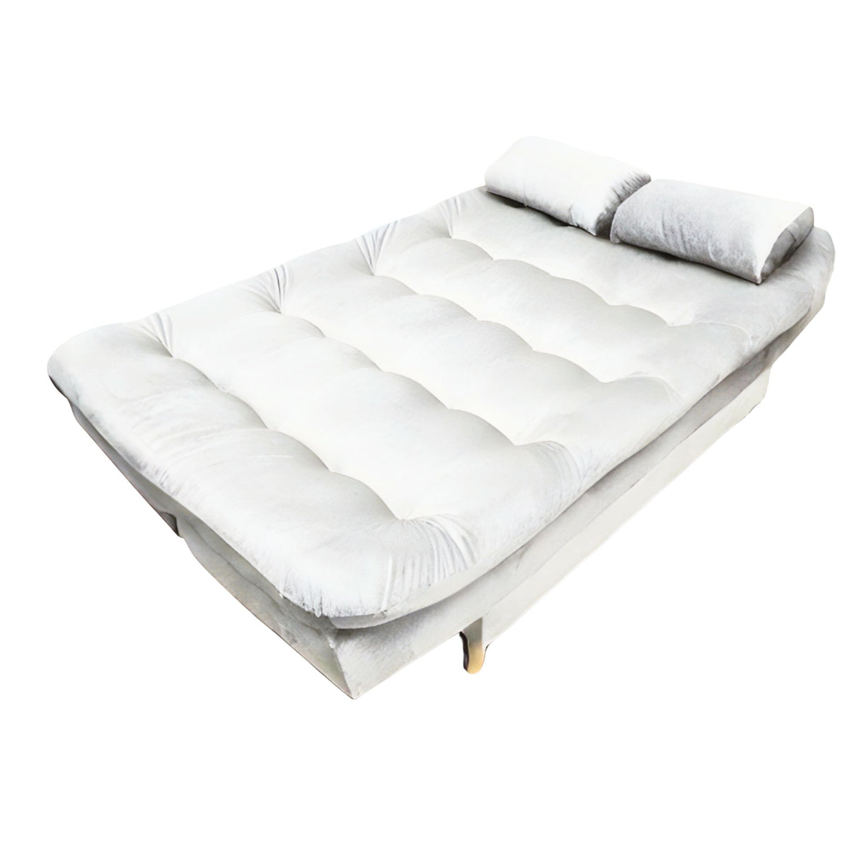 Sofá Cama Magic Marfil 180x30cm de Tres Puestos Reclinable Con Tapizado Acolchado y Antifluido - SOFAS Y POLTRONAS | Bylmo